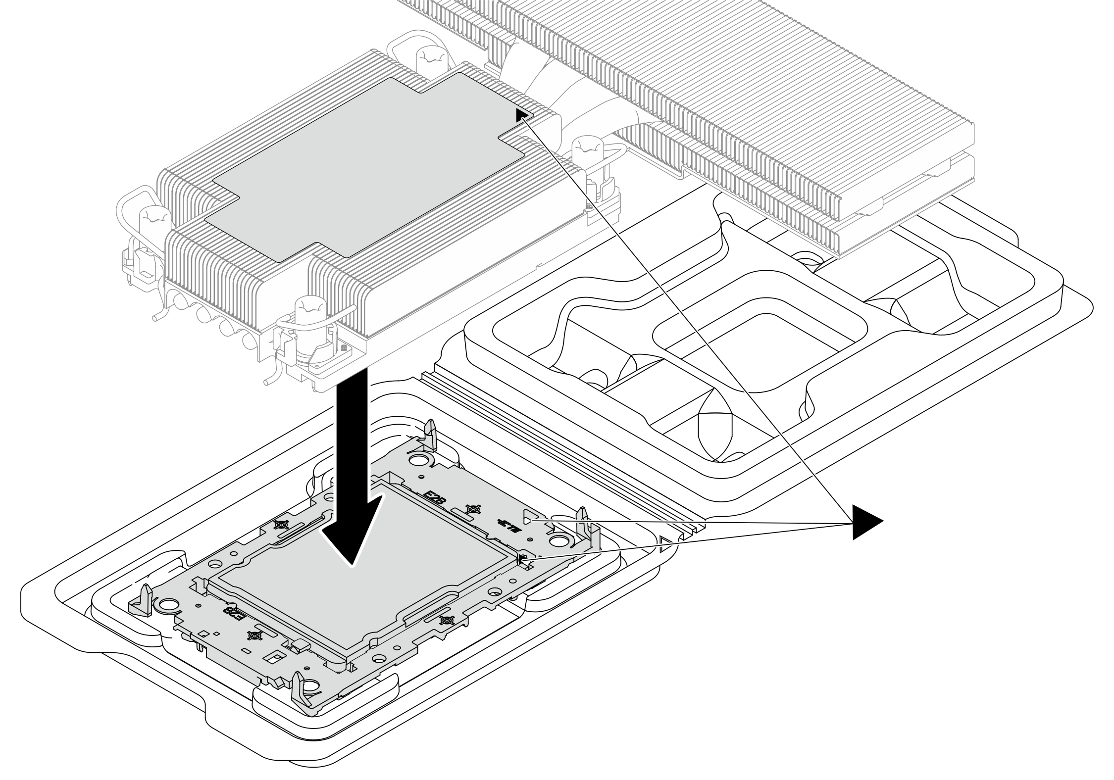 Assembling the PHM with processor in shipping tray