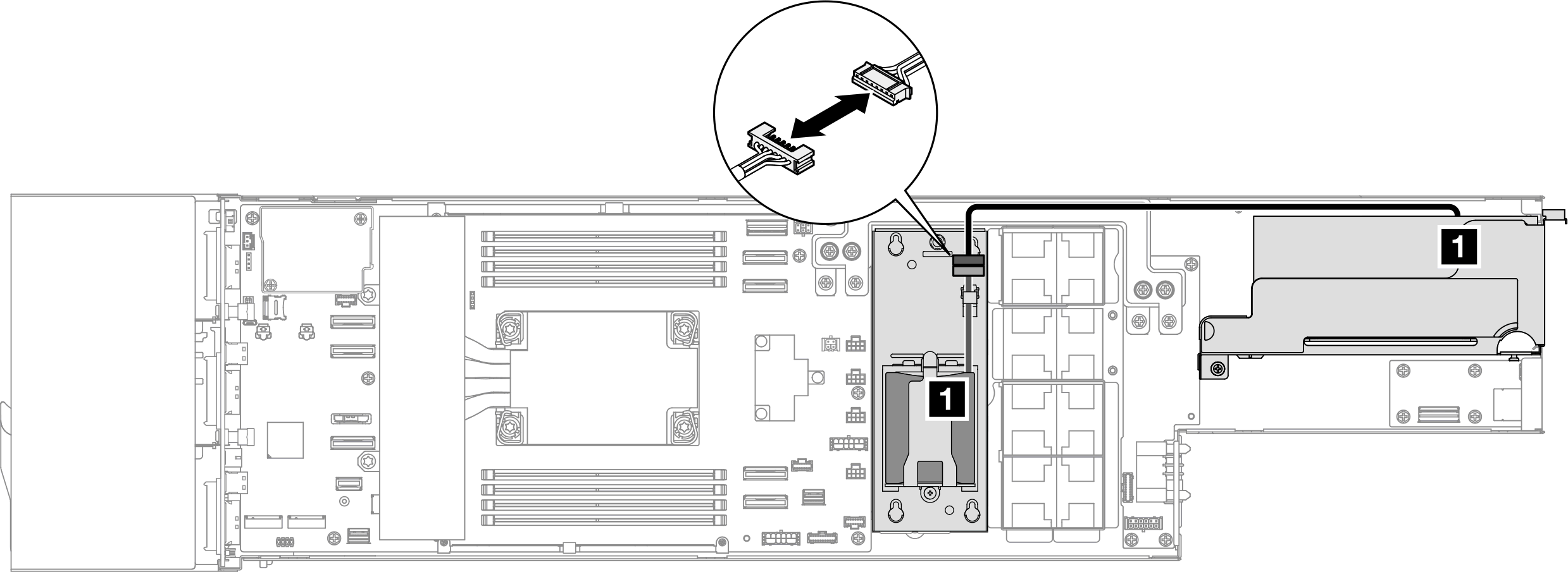 Flash power module cable routing