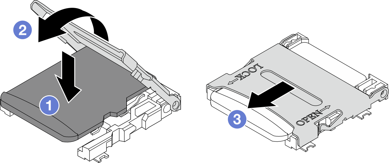 MicroSD card installation