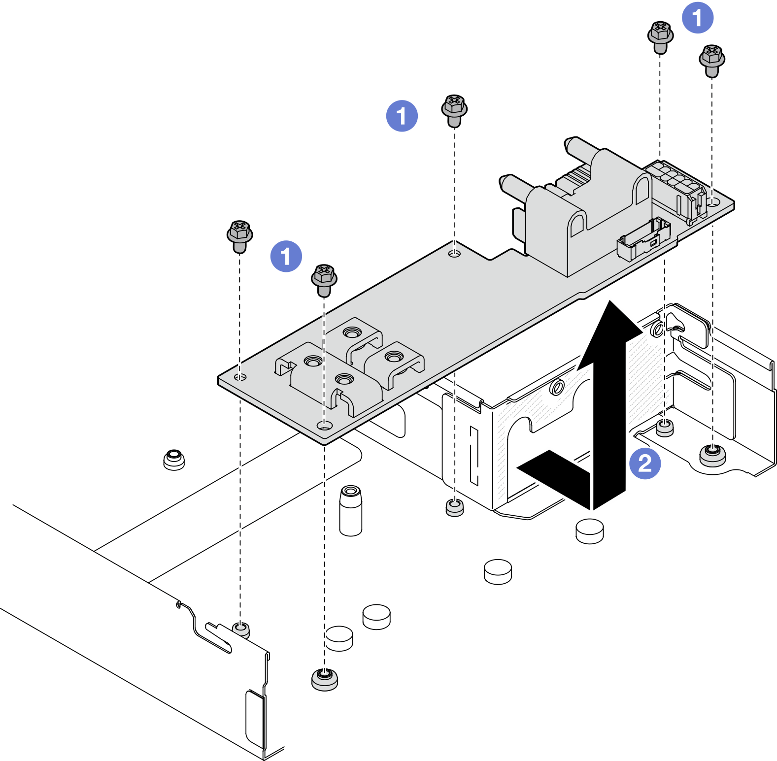 Power distribution board removal