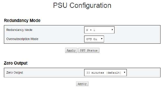 Power supply unit configuration