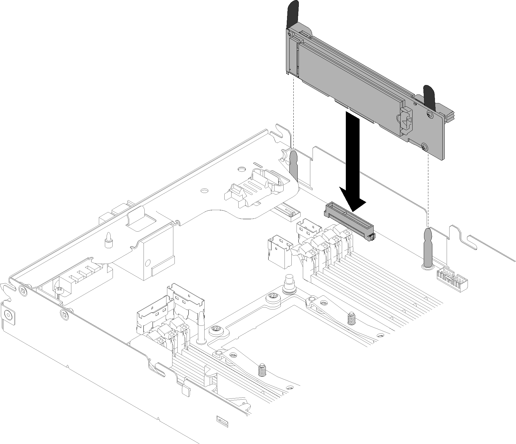 M.2 backplane installation