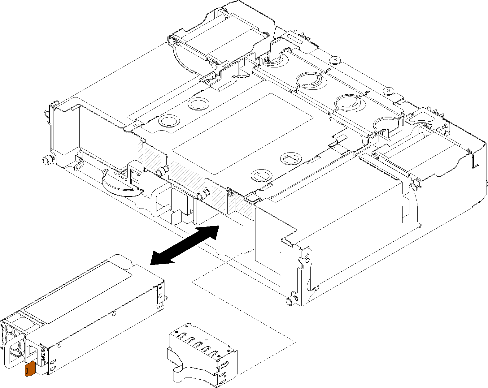 Hot-swap power supply removal