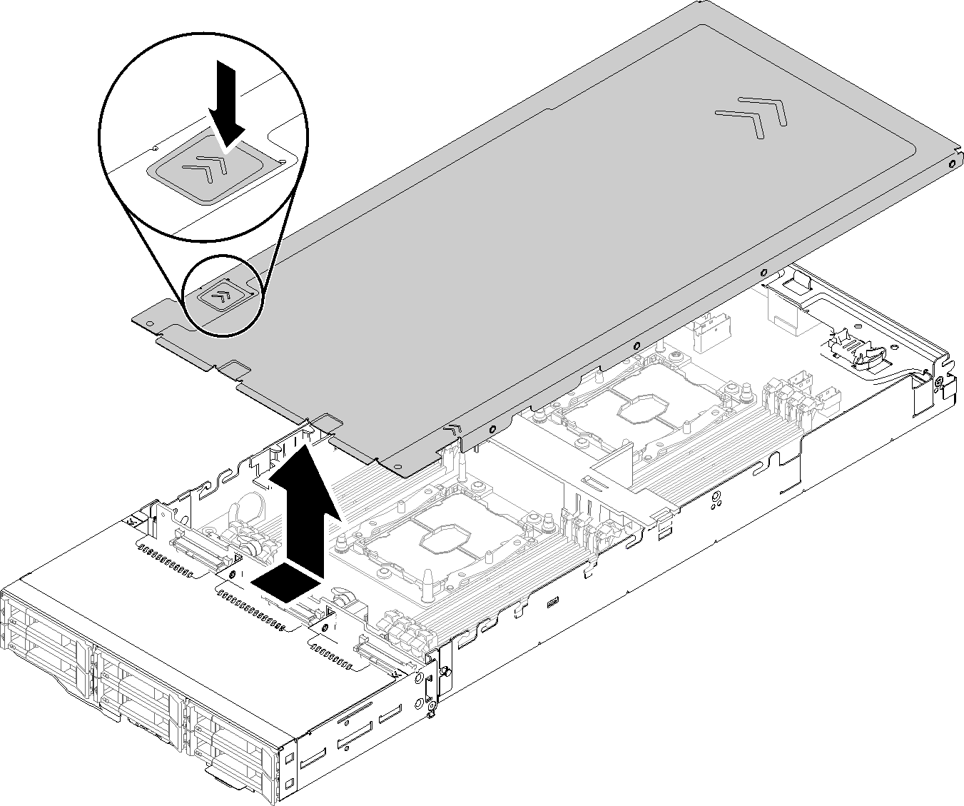 Compute node cover removal