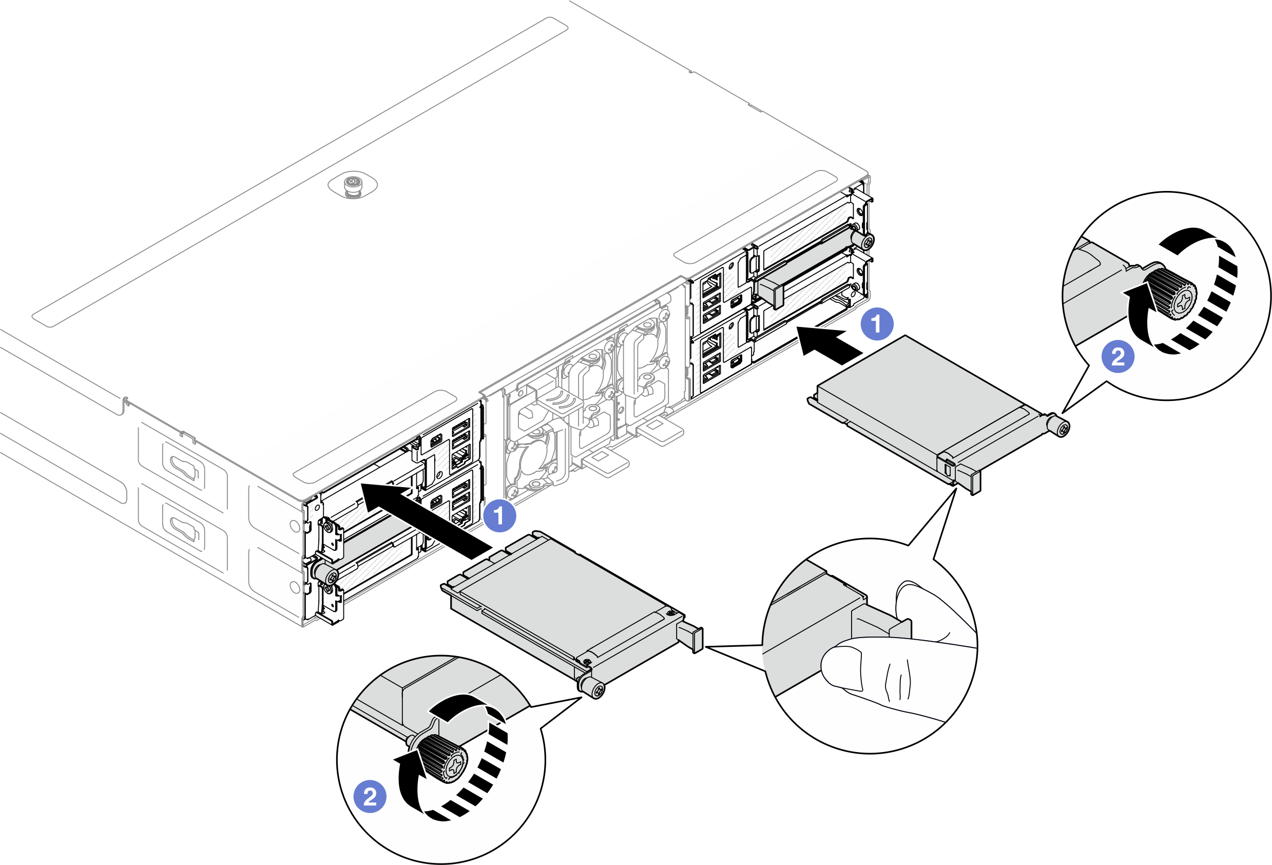 Installation of rear OCP module