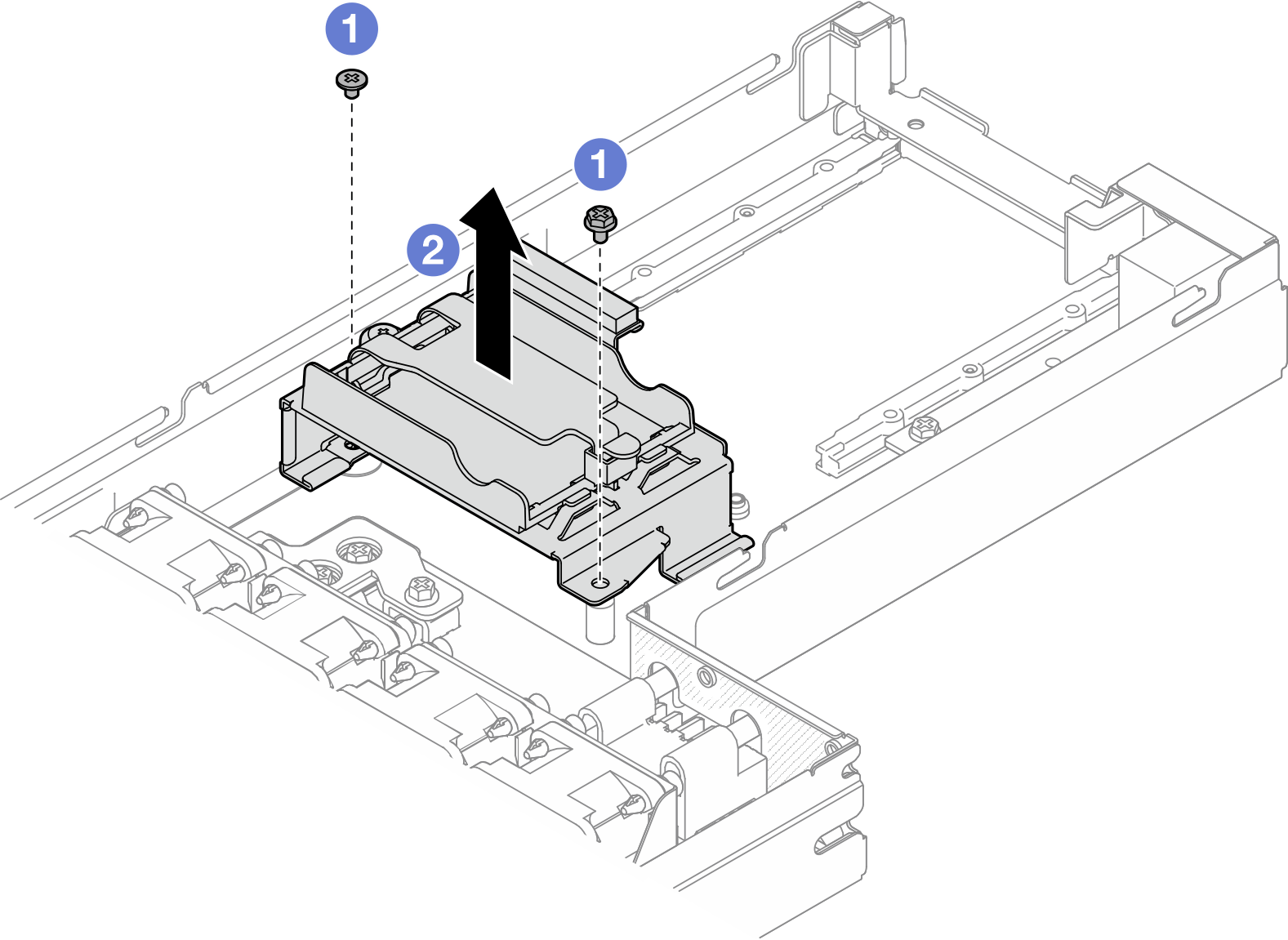 Removal of the flash power module holder