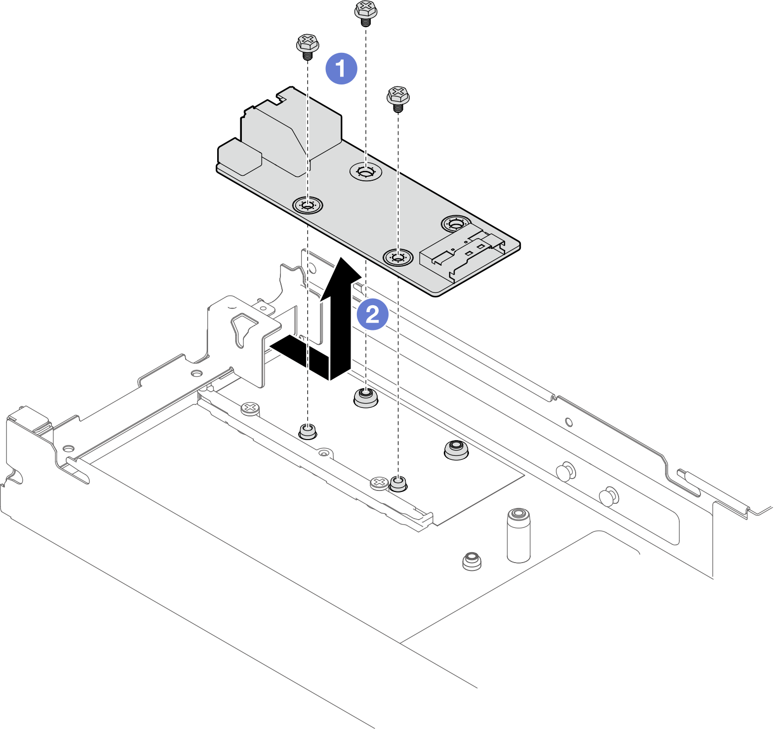Removal of the rear I/O module (with water loop)