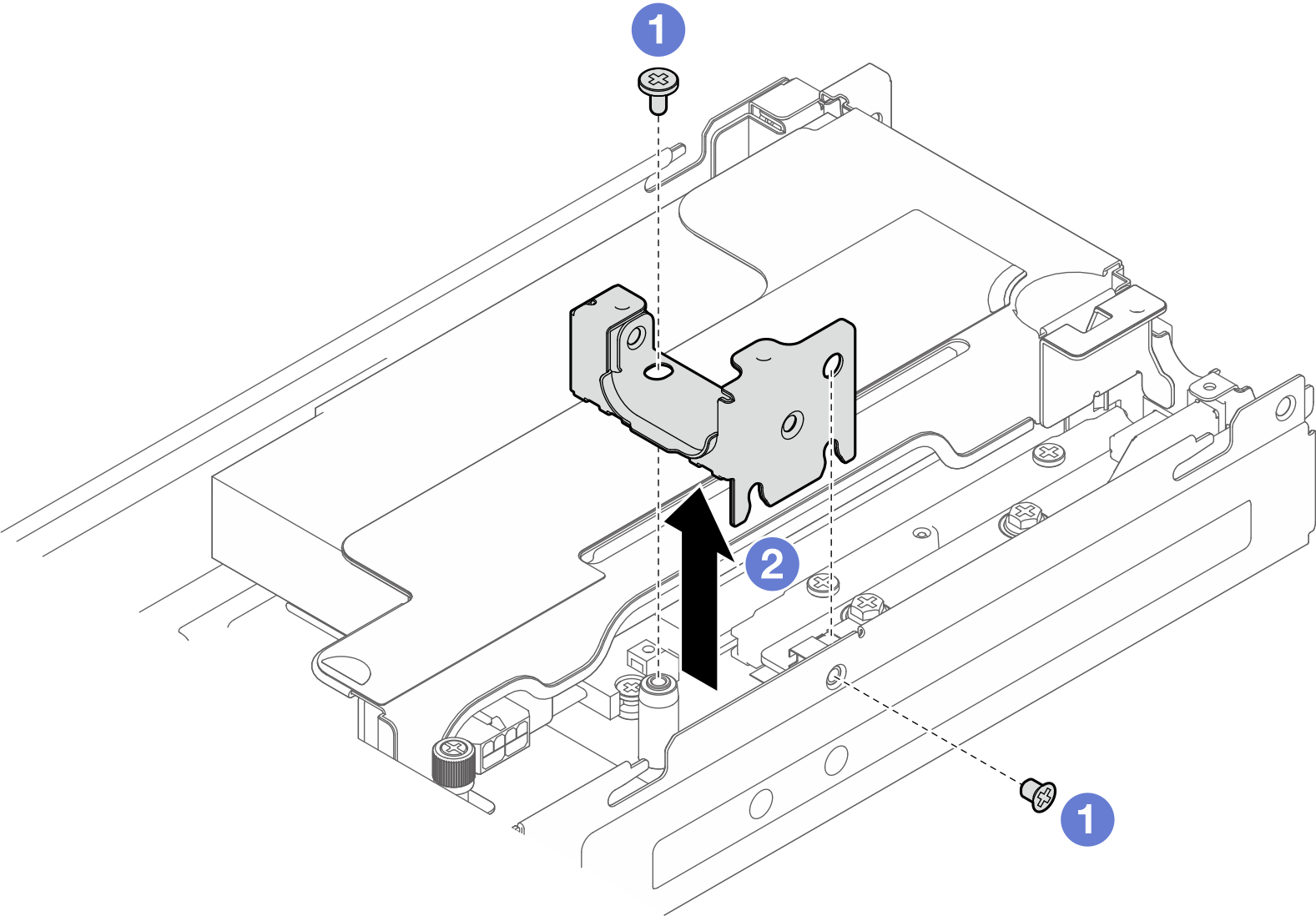 Removal of the hose bracket(with water loop)