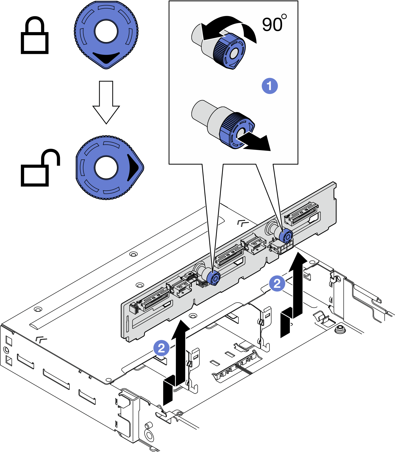 Drive backplane installation