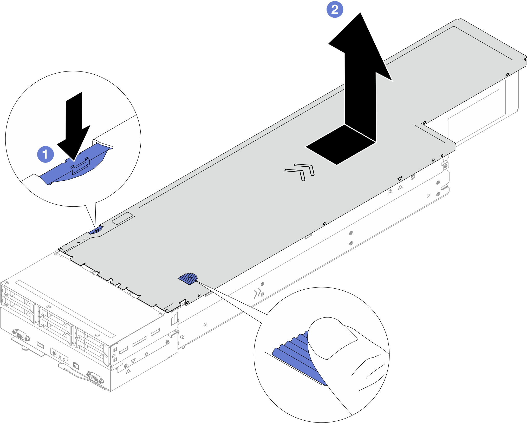 Removing top cover