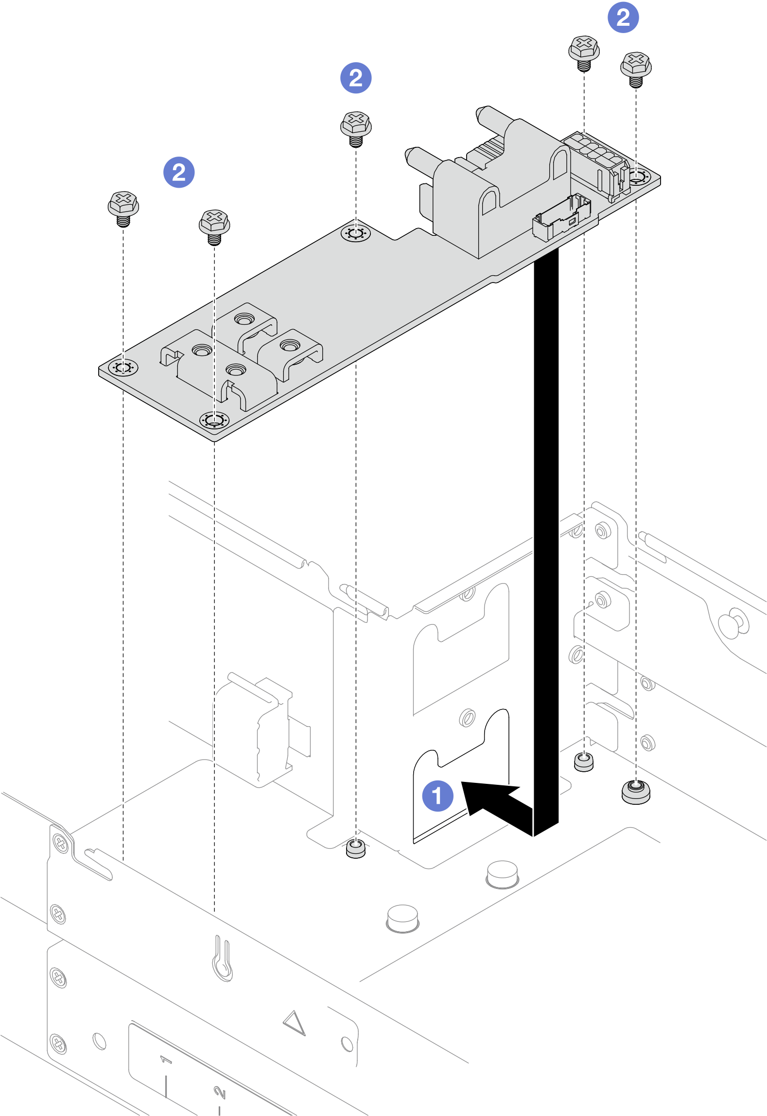 Power distribution board installation