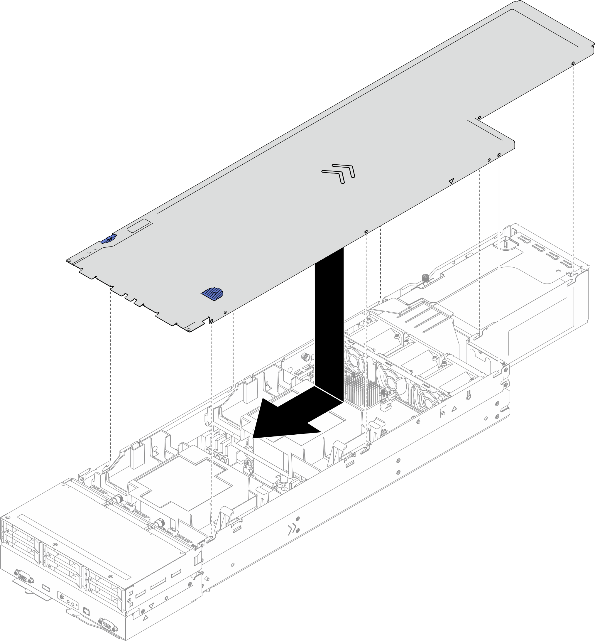 Installing top cover