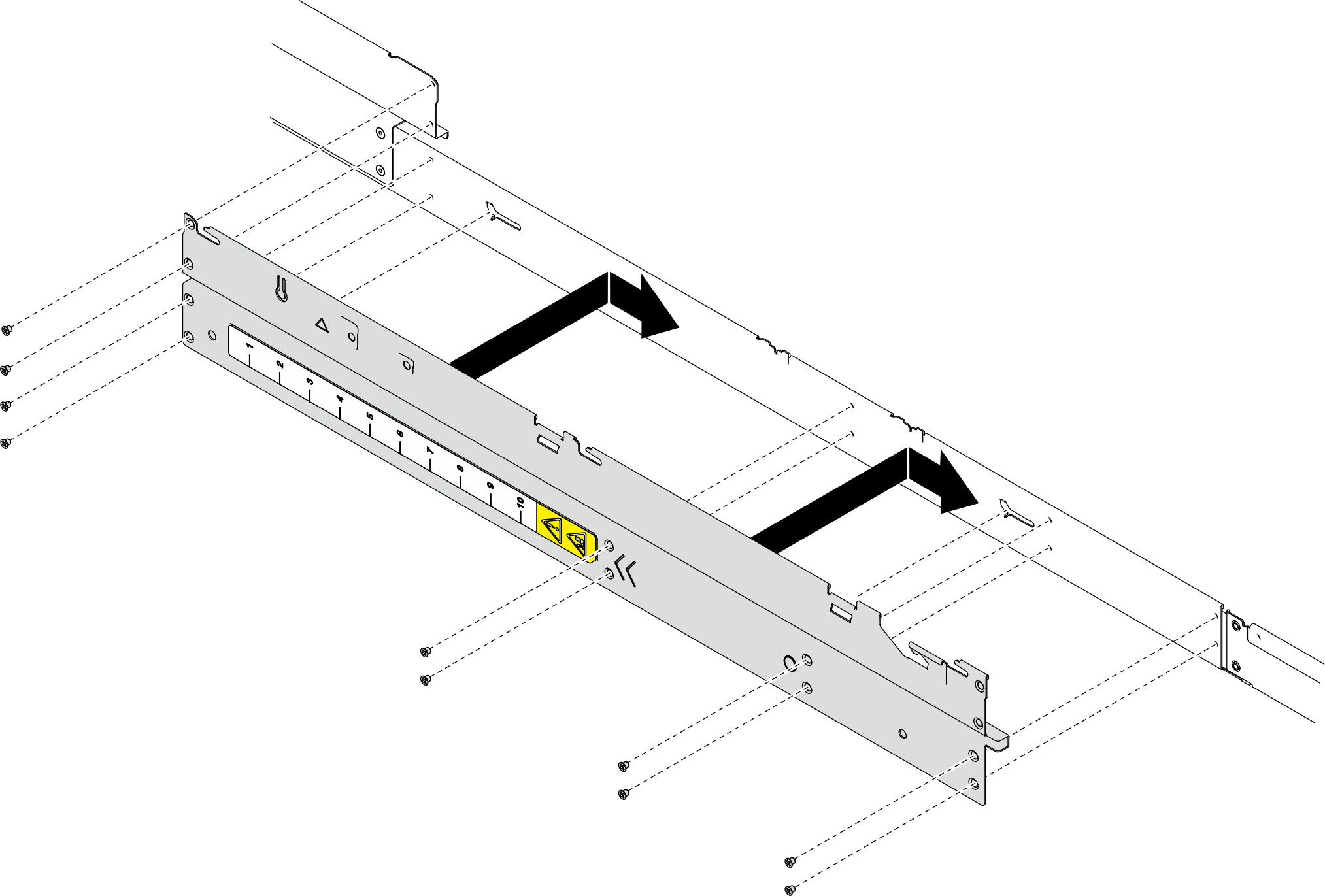 Installation of the side bracket