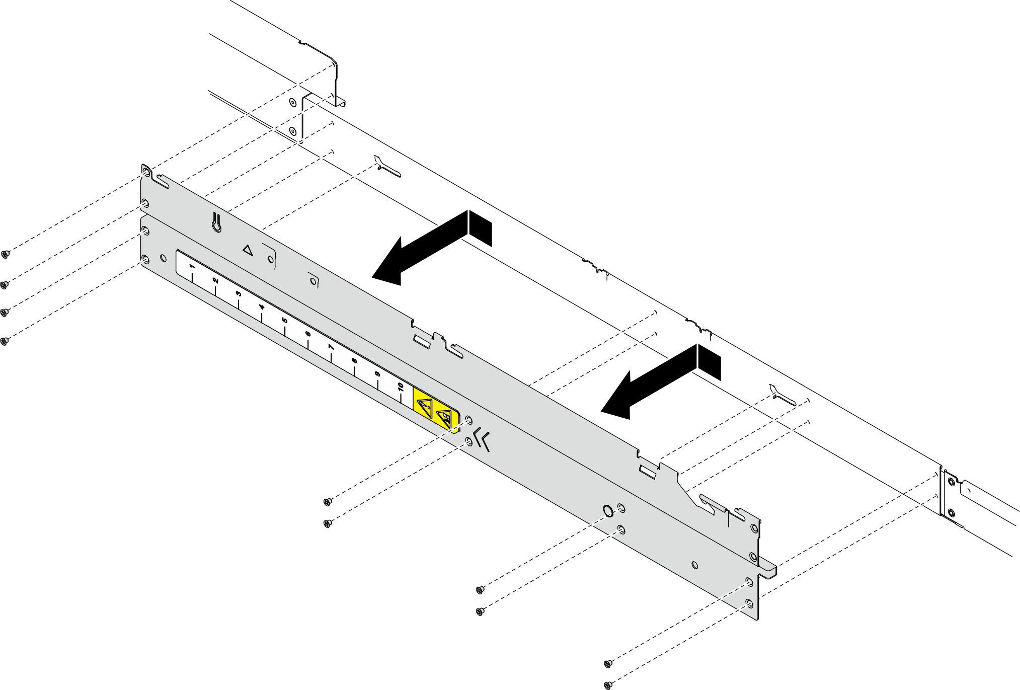 Removal of the side bracket