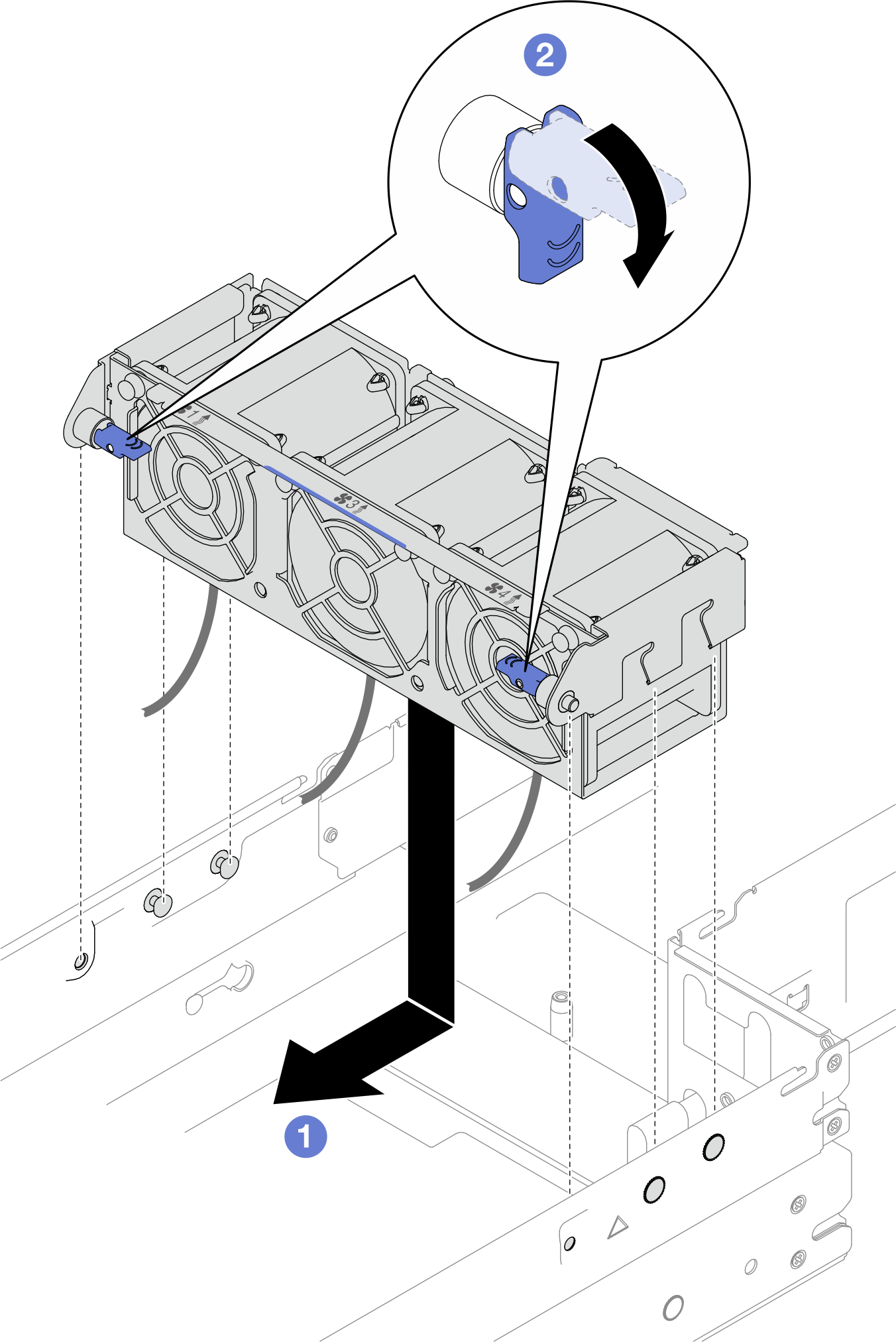 Fan cage installation