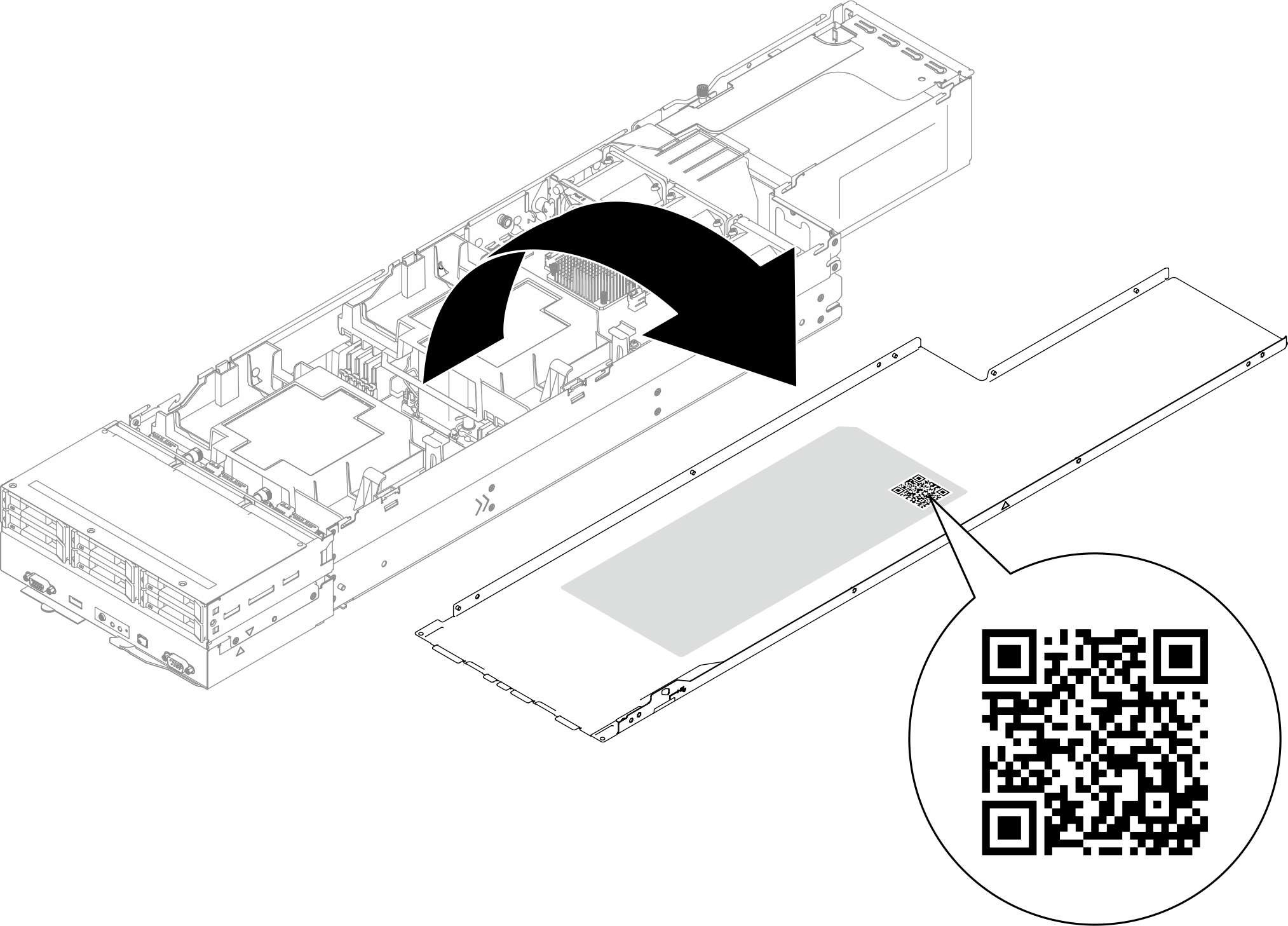 Service Label and QR code