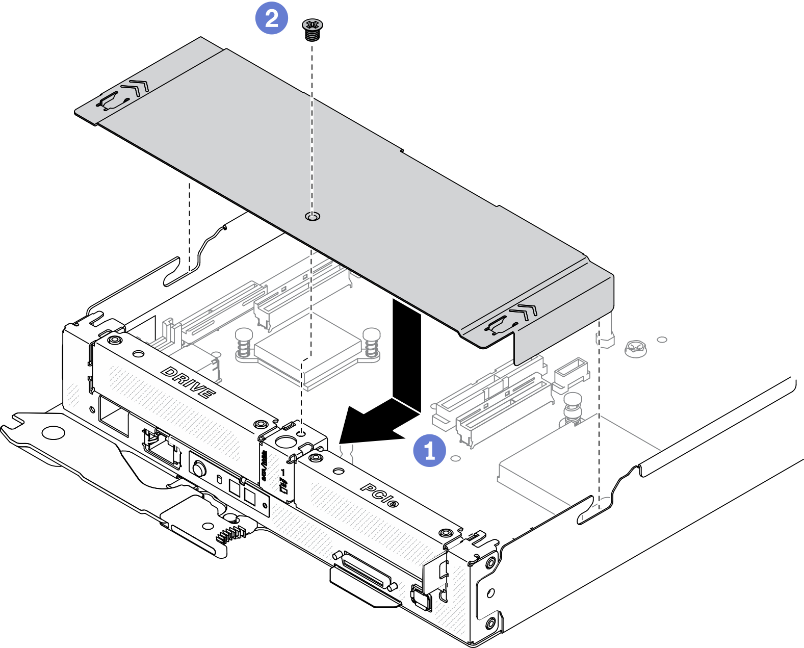 Node front cover installation