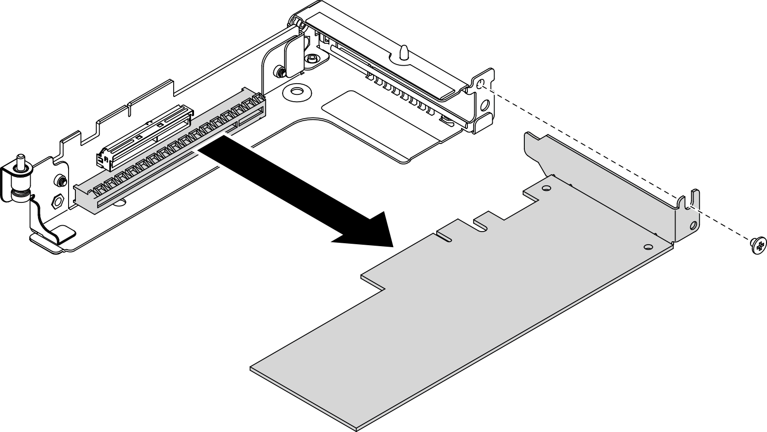 PCIe adapter removal