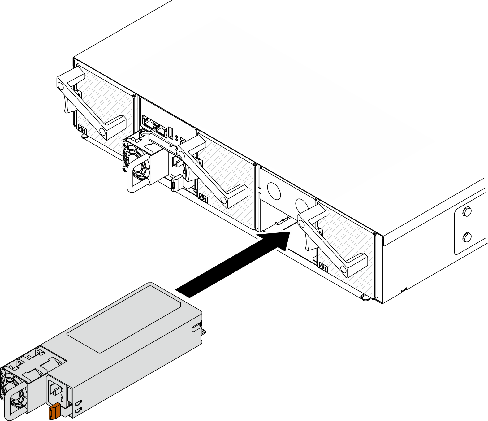 Hot-swap power supply installation