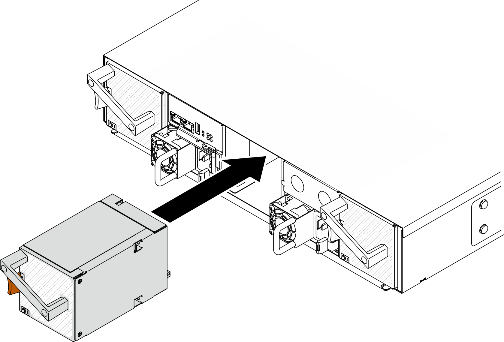 Hot-swap fan installation