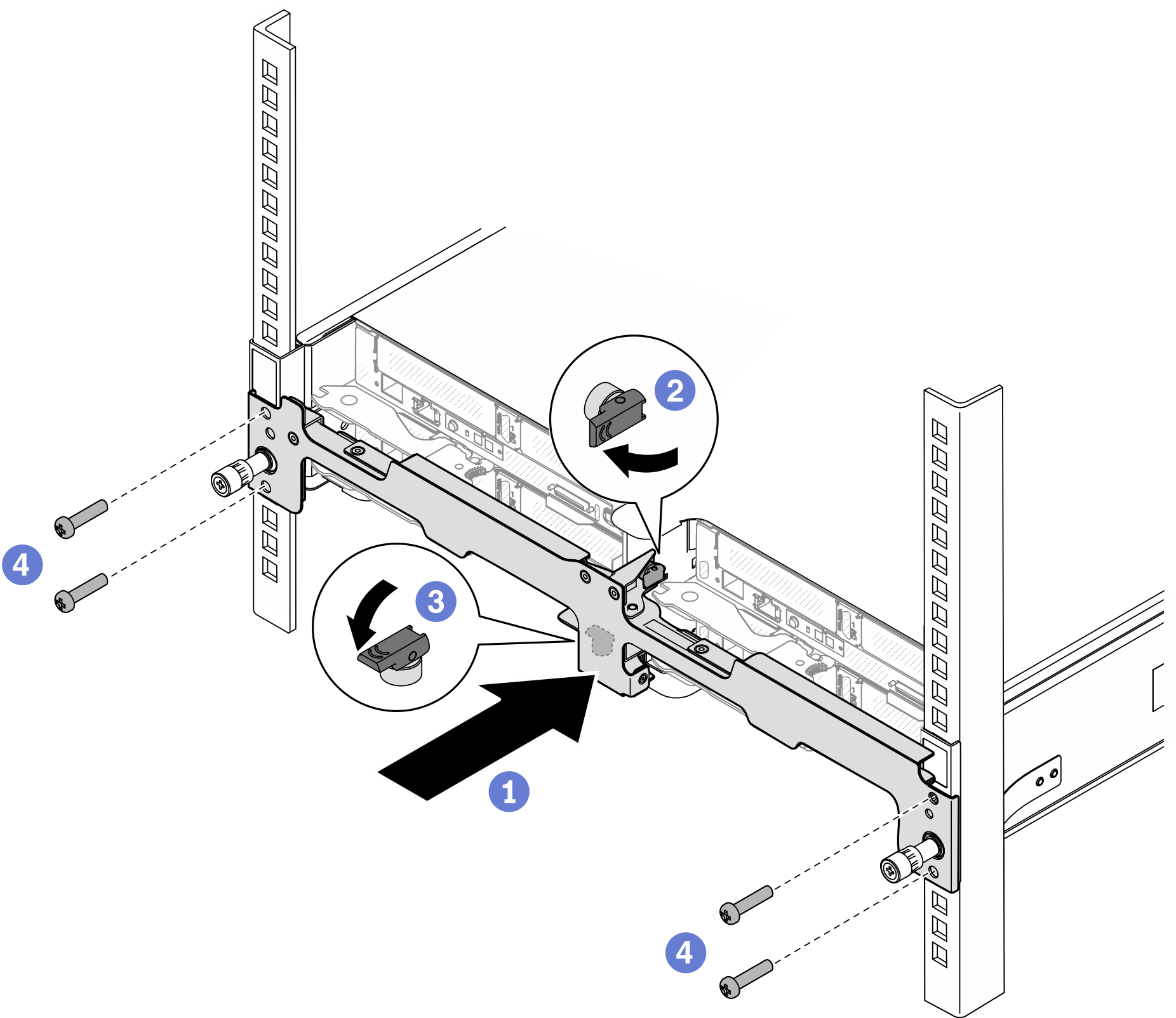 Front shipping bracket installation