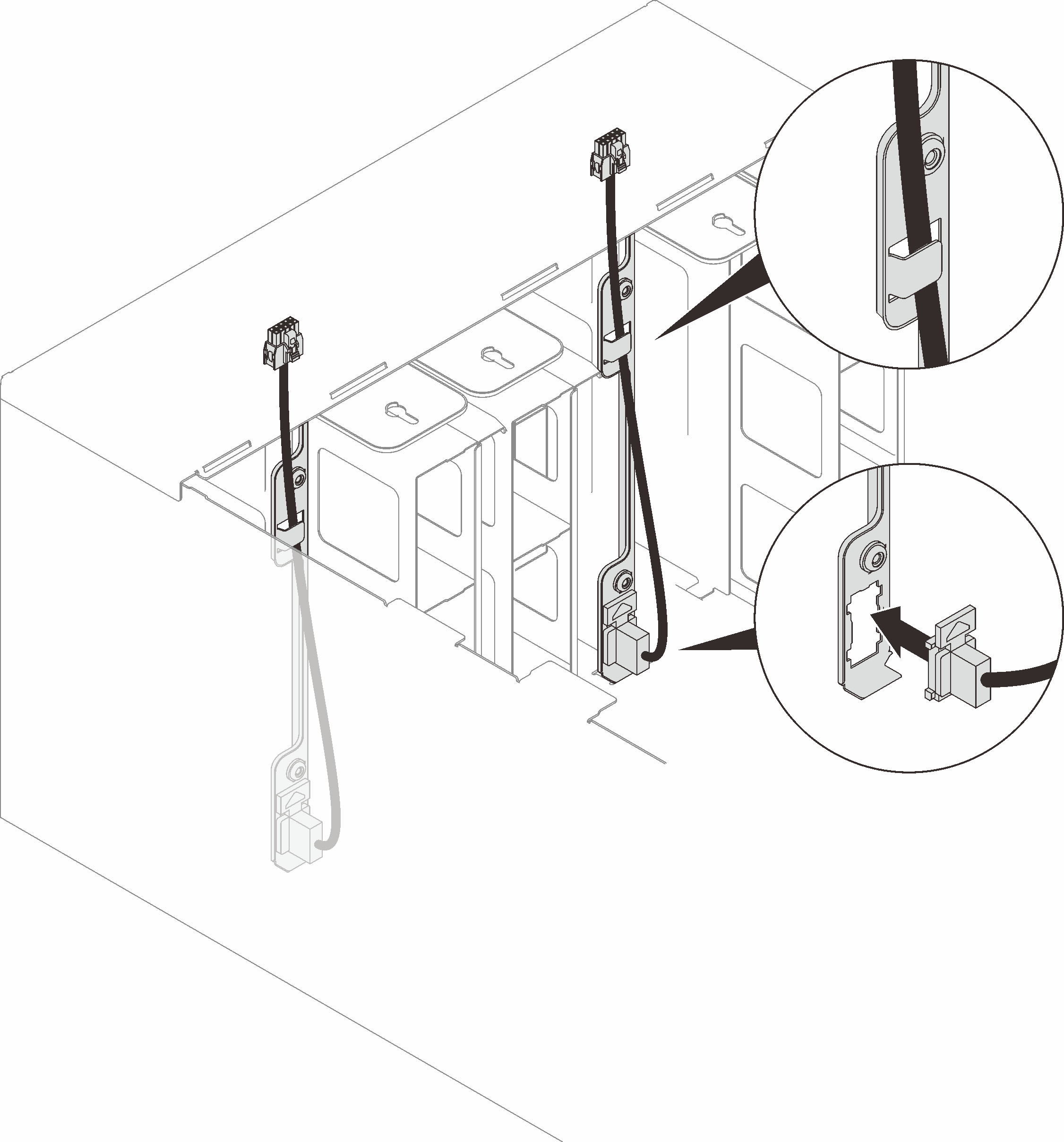 Drip sensor cable installation