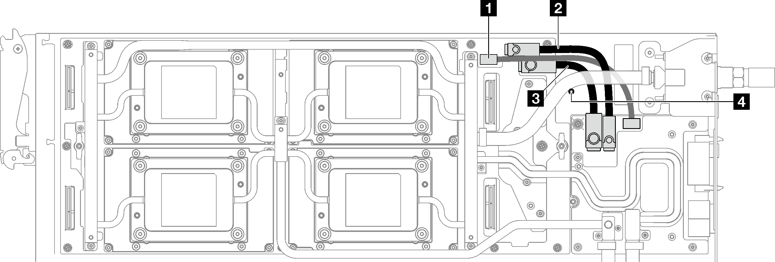 SD650-I V3 tray power cable routing