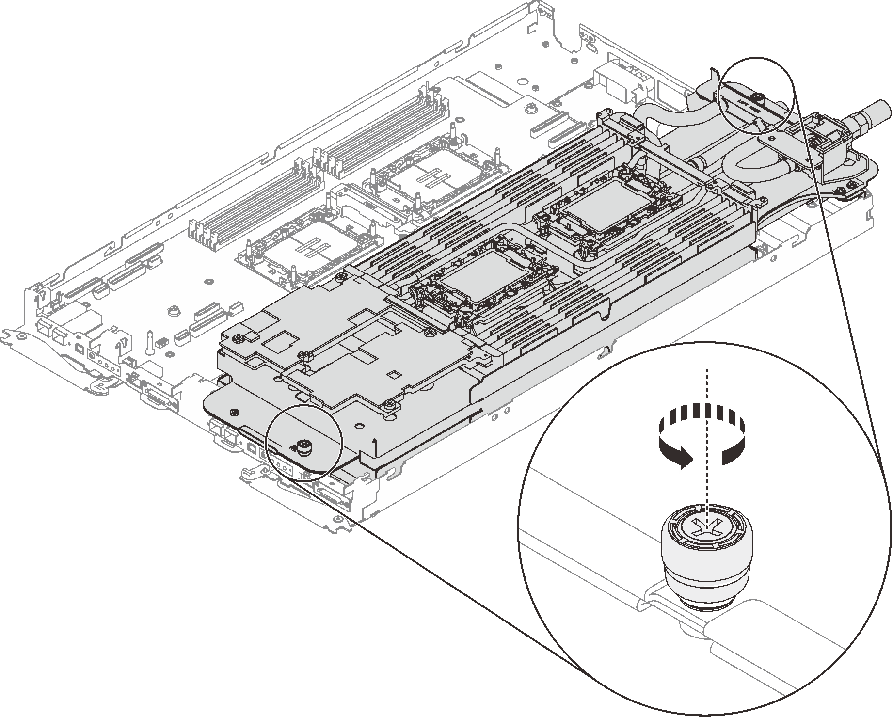 Loosening captive thumbscrews