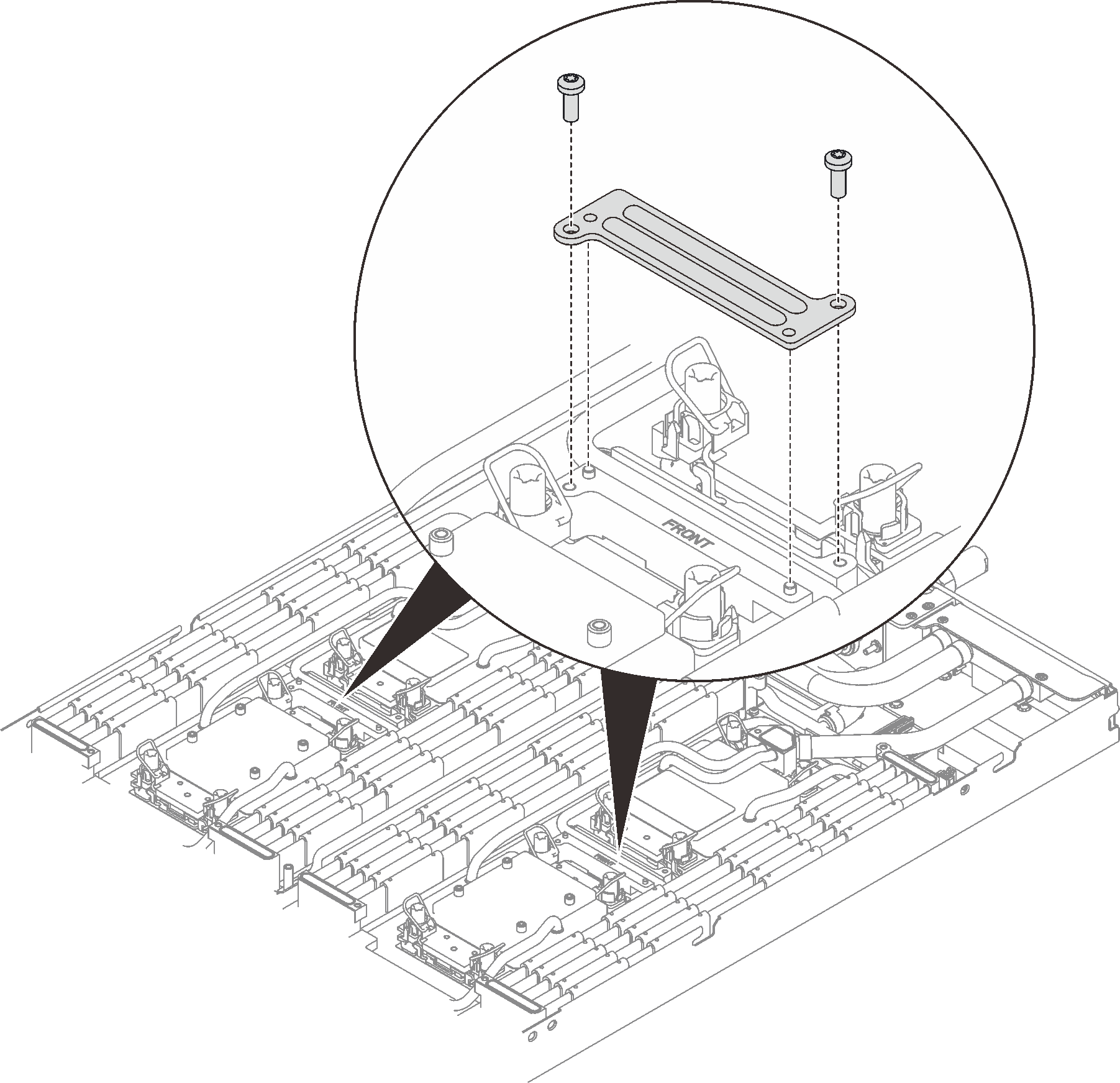 VR clamp plate installation