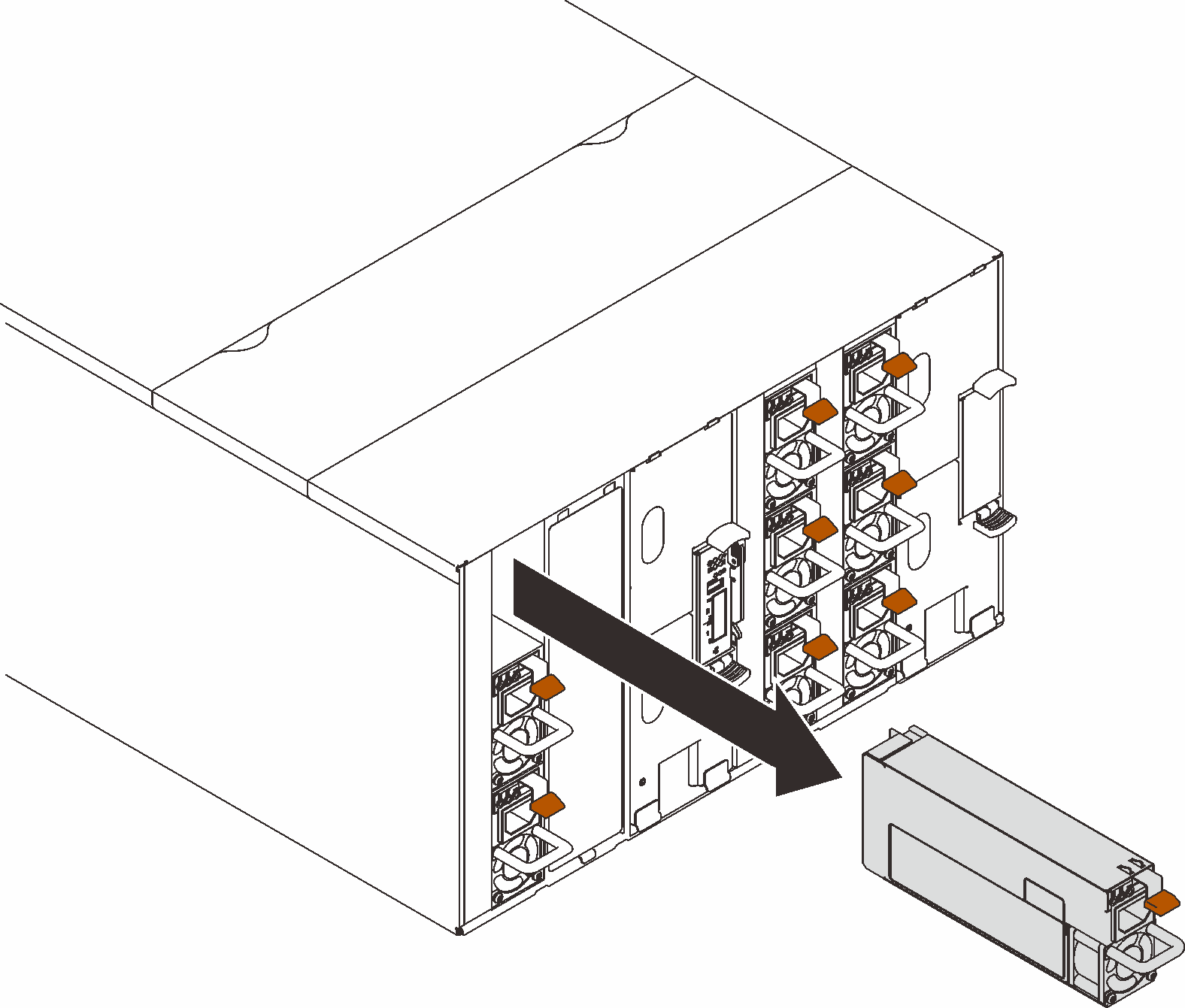 Hot-swap power supply removal