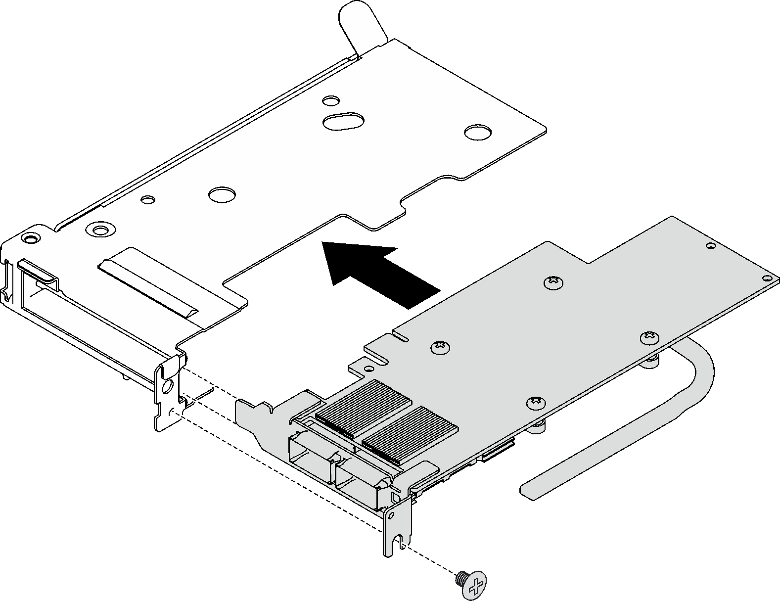 PCIe adapter installation