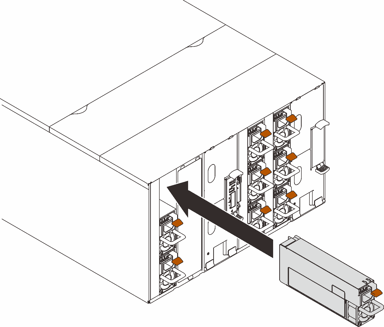 Hot-swap power supply installation