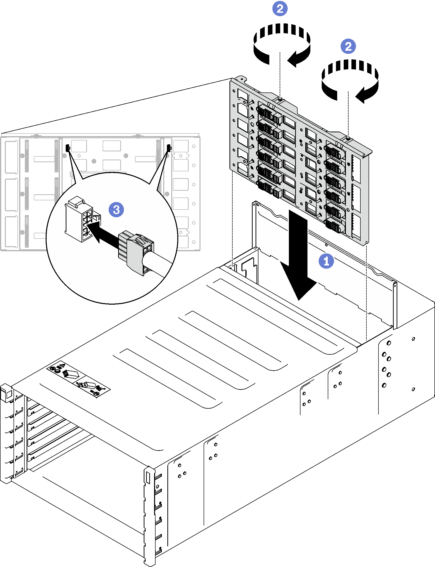 Enclosure midplane installation