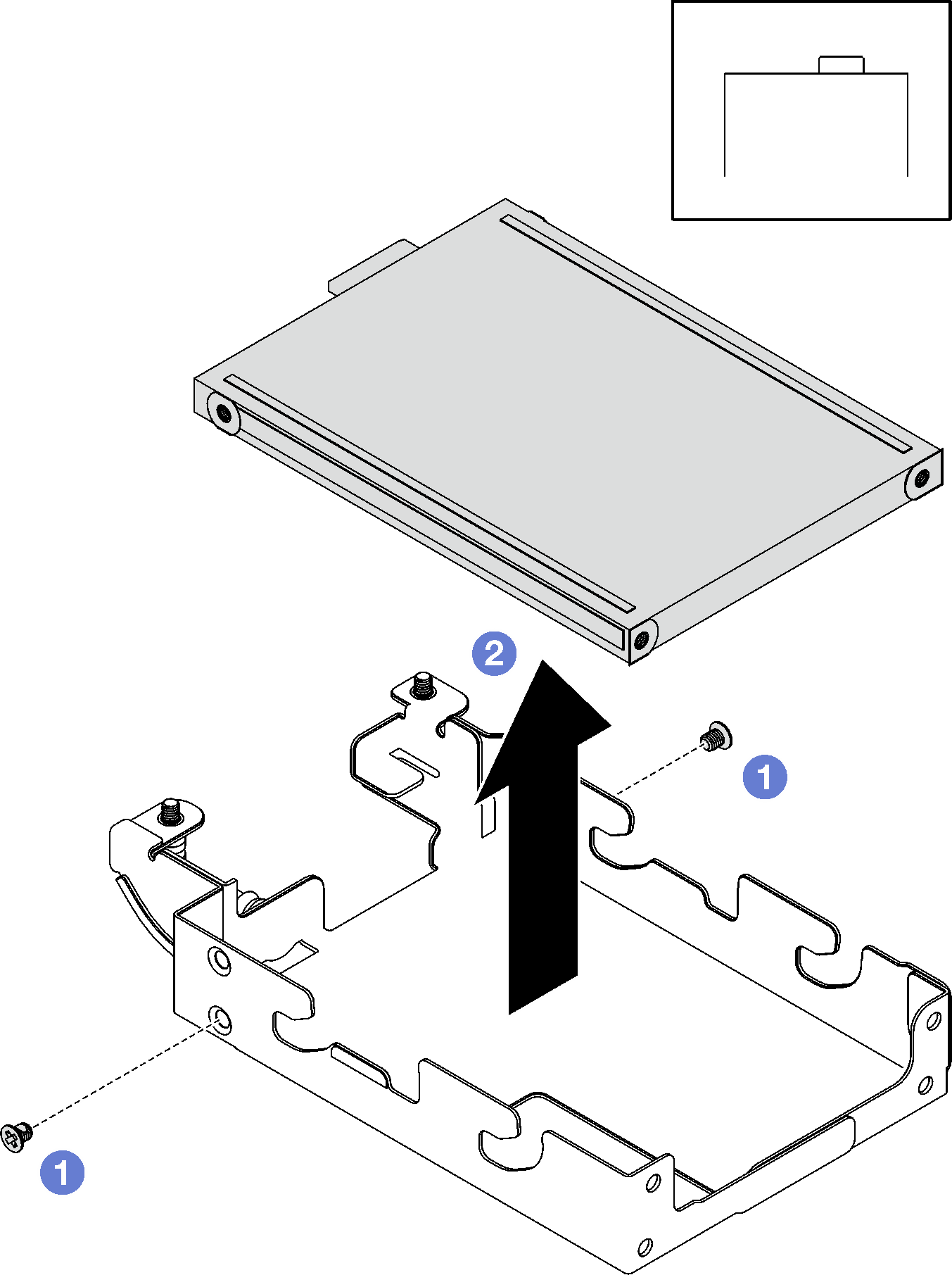 Top E3.S drive removal