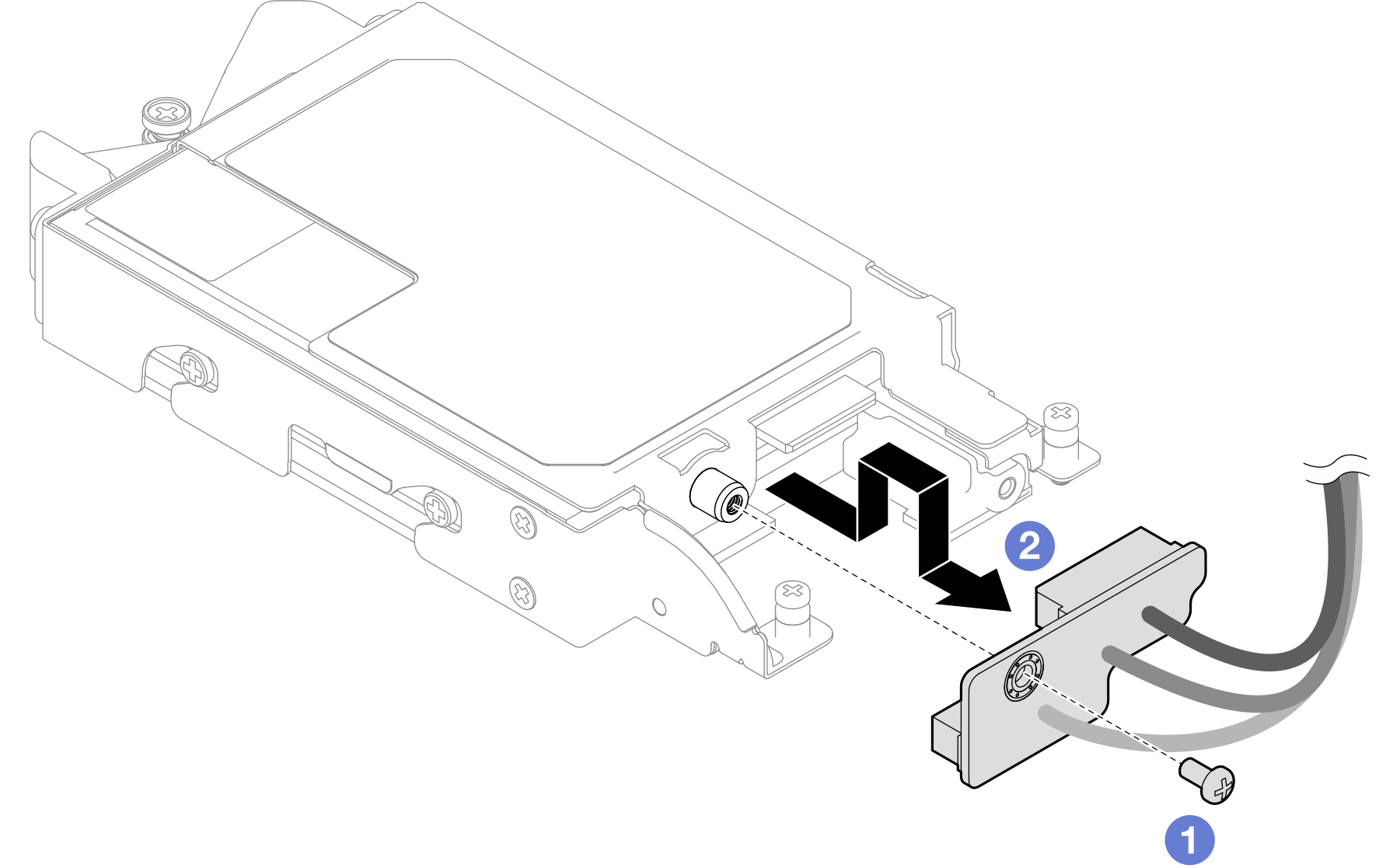 E3.S drive cable-ended backplane removal