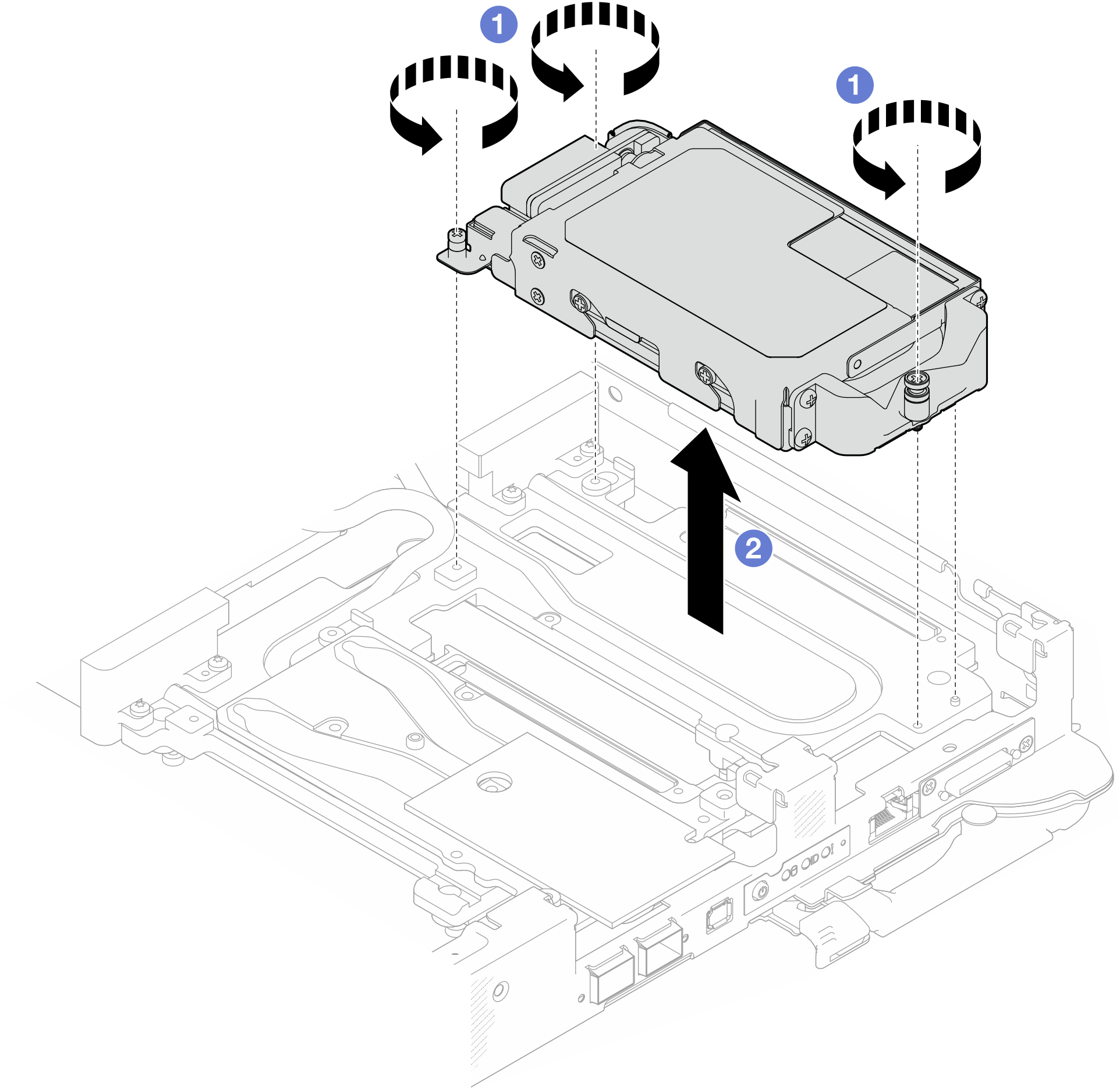 E3.S drive cage assembly removal