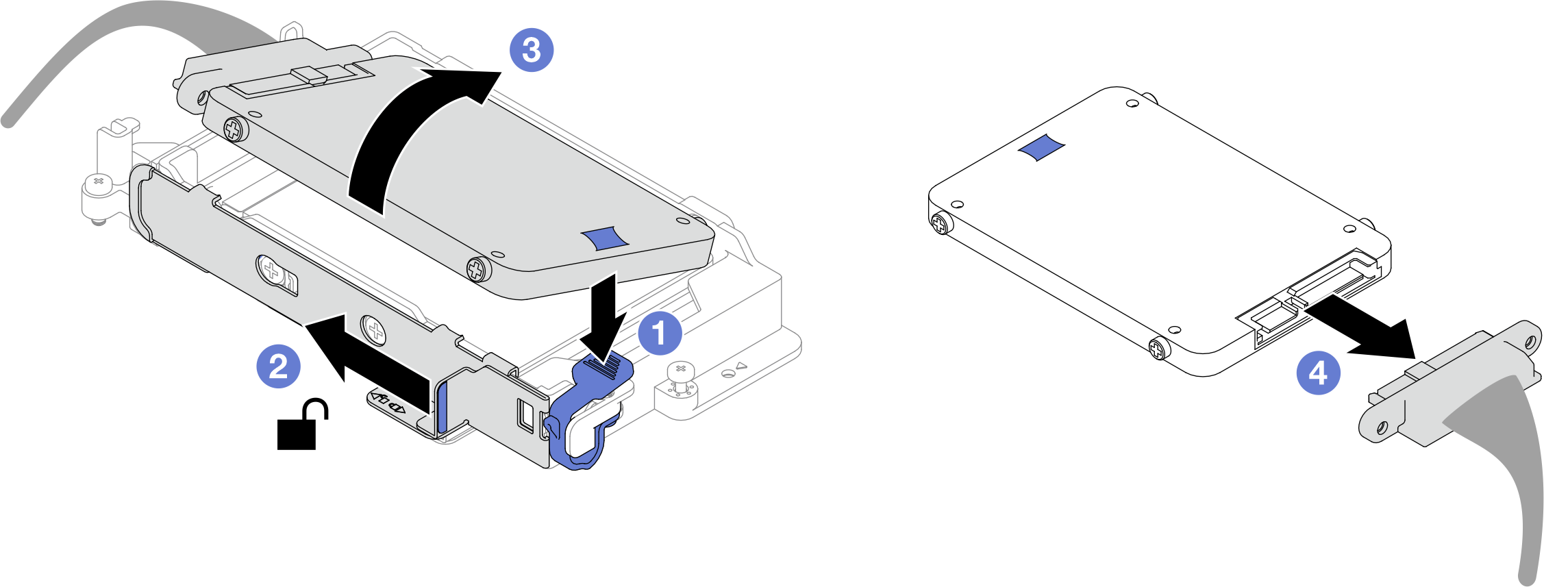 Upper drive removal (7mm NVMe)