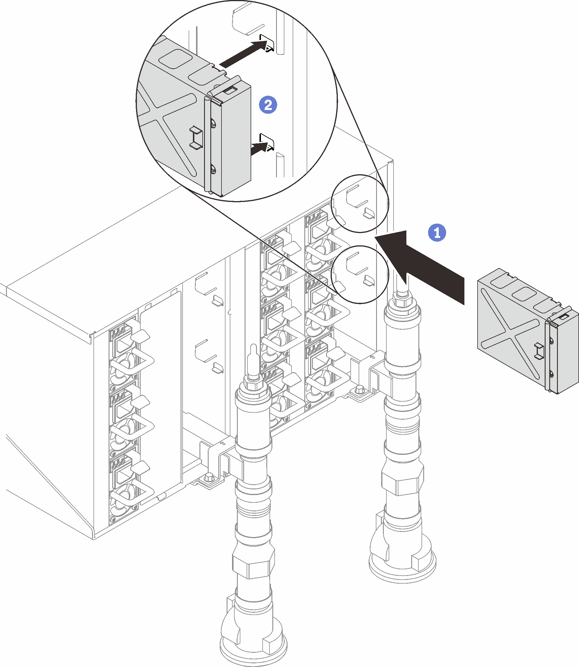 Blank filler installation