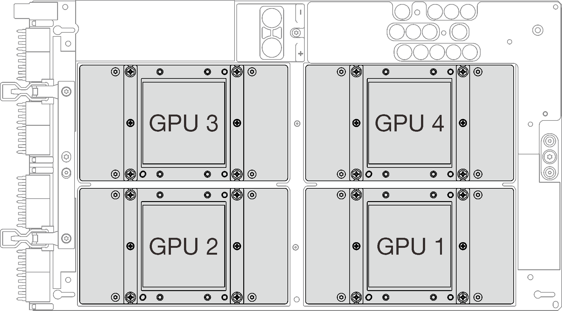 GPU connector and numbering