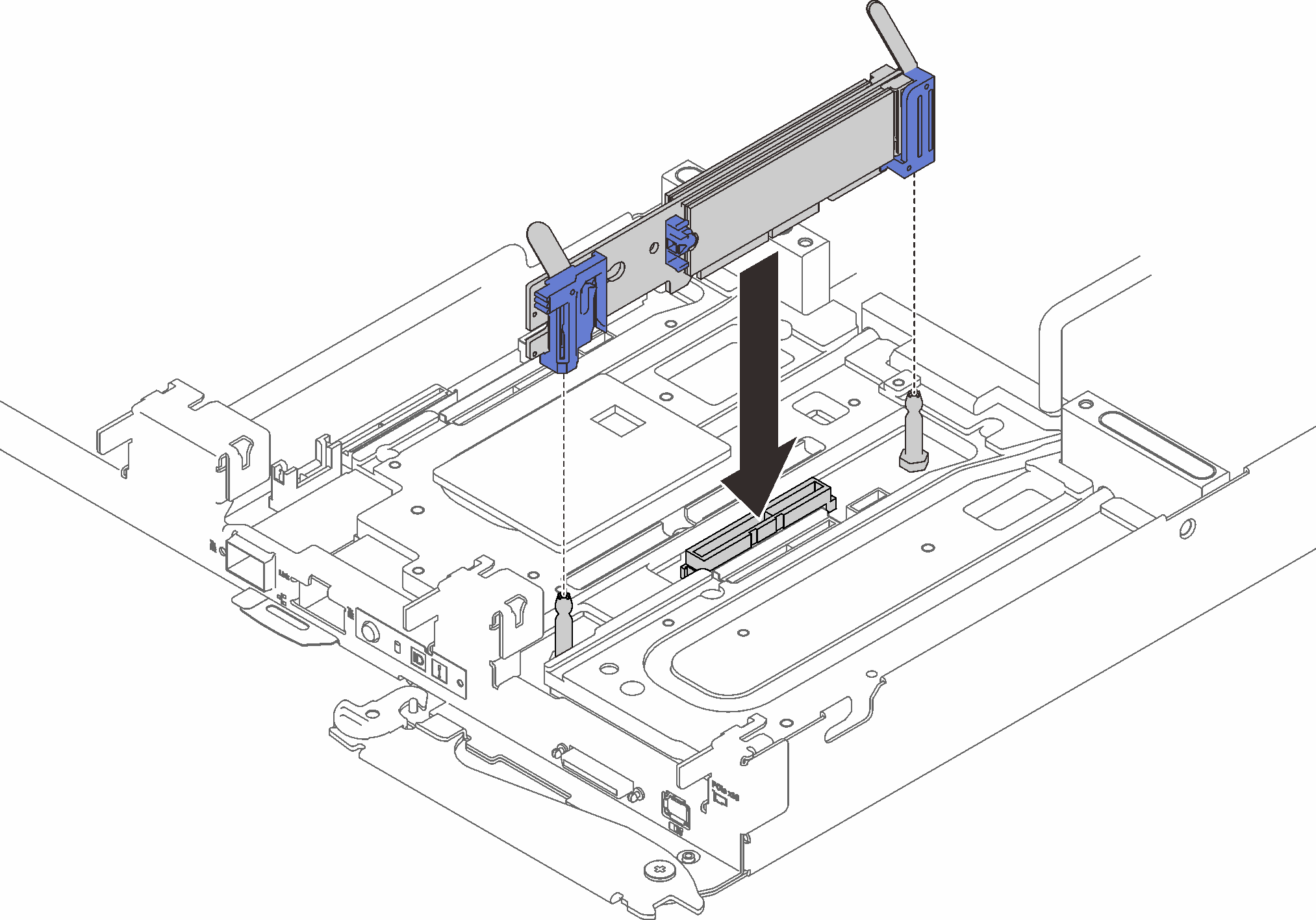 M.2 backplane installation