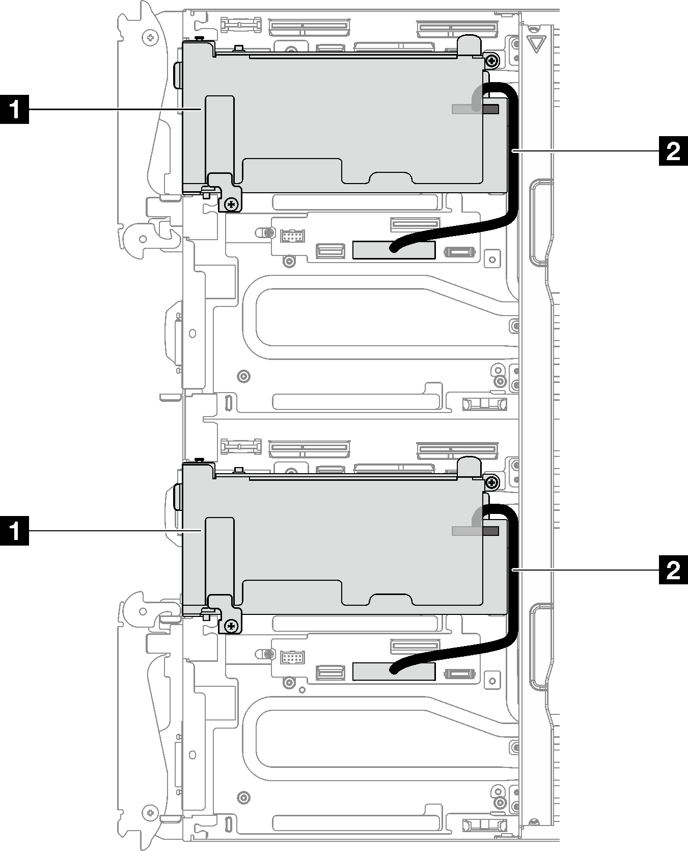 Socket direct configuration for ConnectX-7 NDR 200/ConnectX-7 NDR 400 cable routing