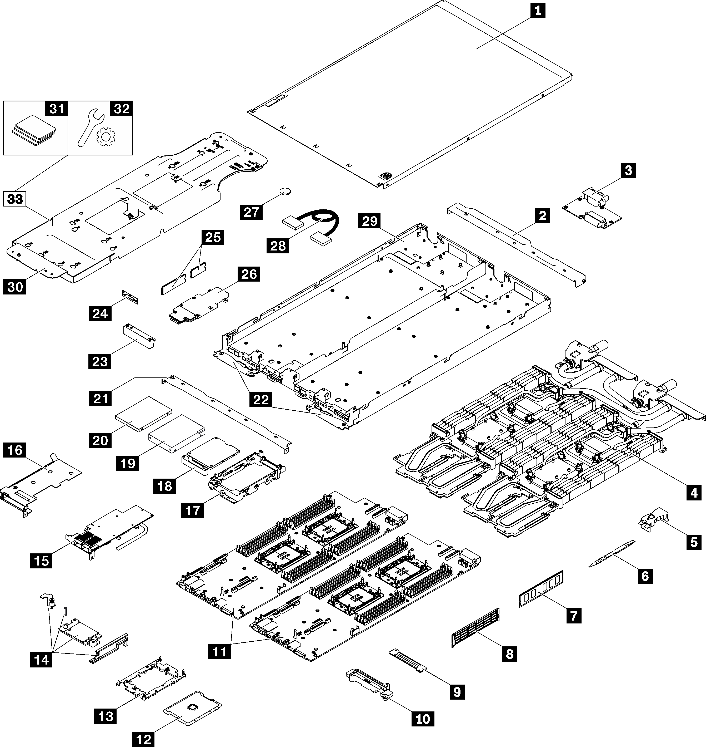 SD650 V3 parts list