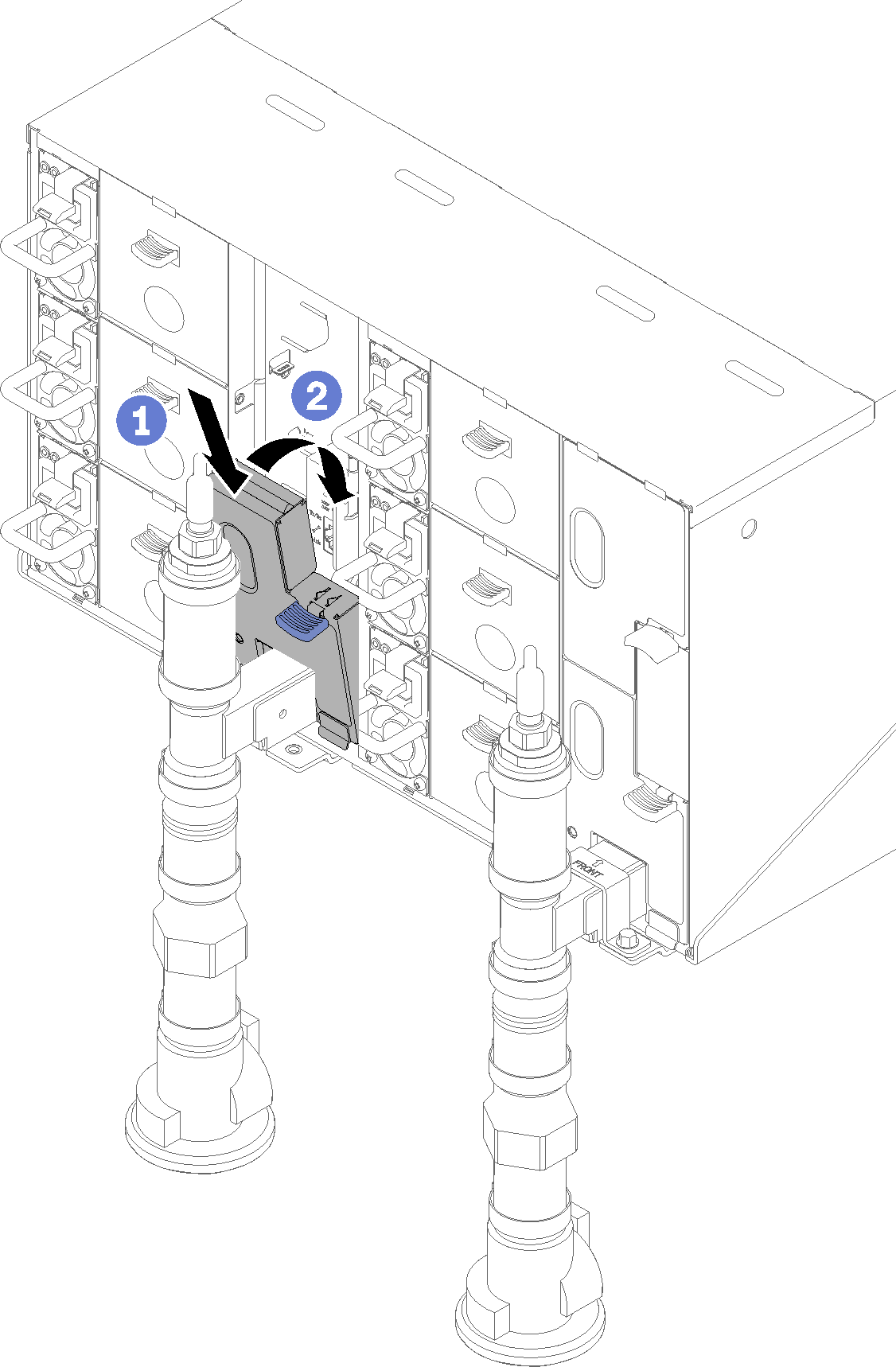 Lower EMC shield installation