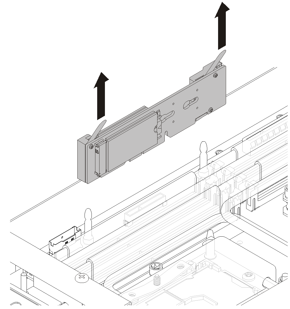 M.2 backplane removal