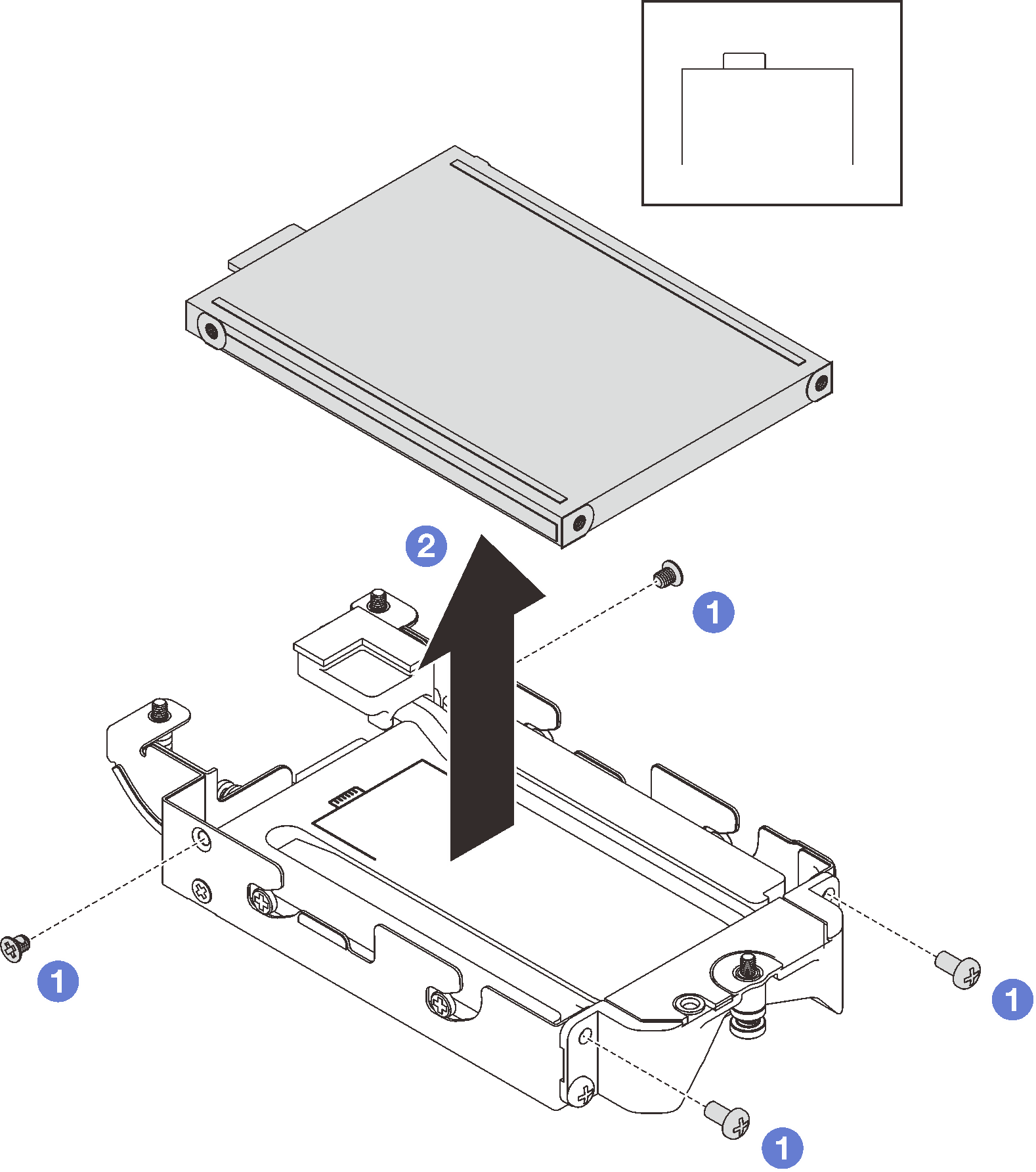 Bottom E3.s drive removal