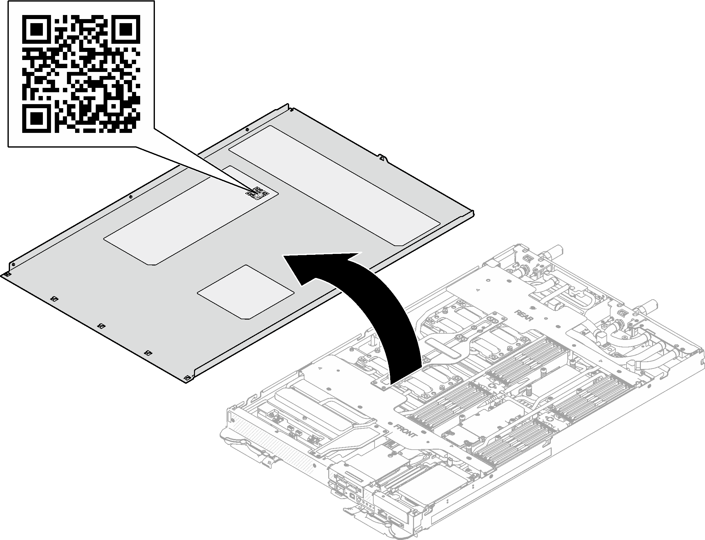 Service Label and QR code