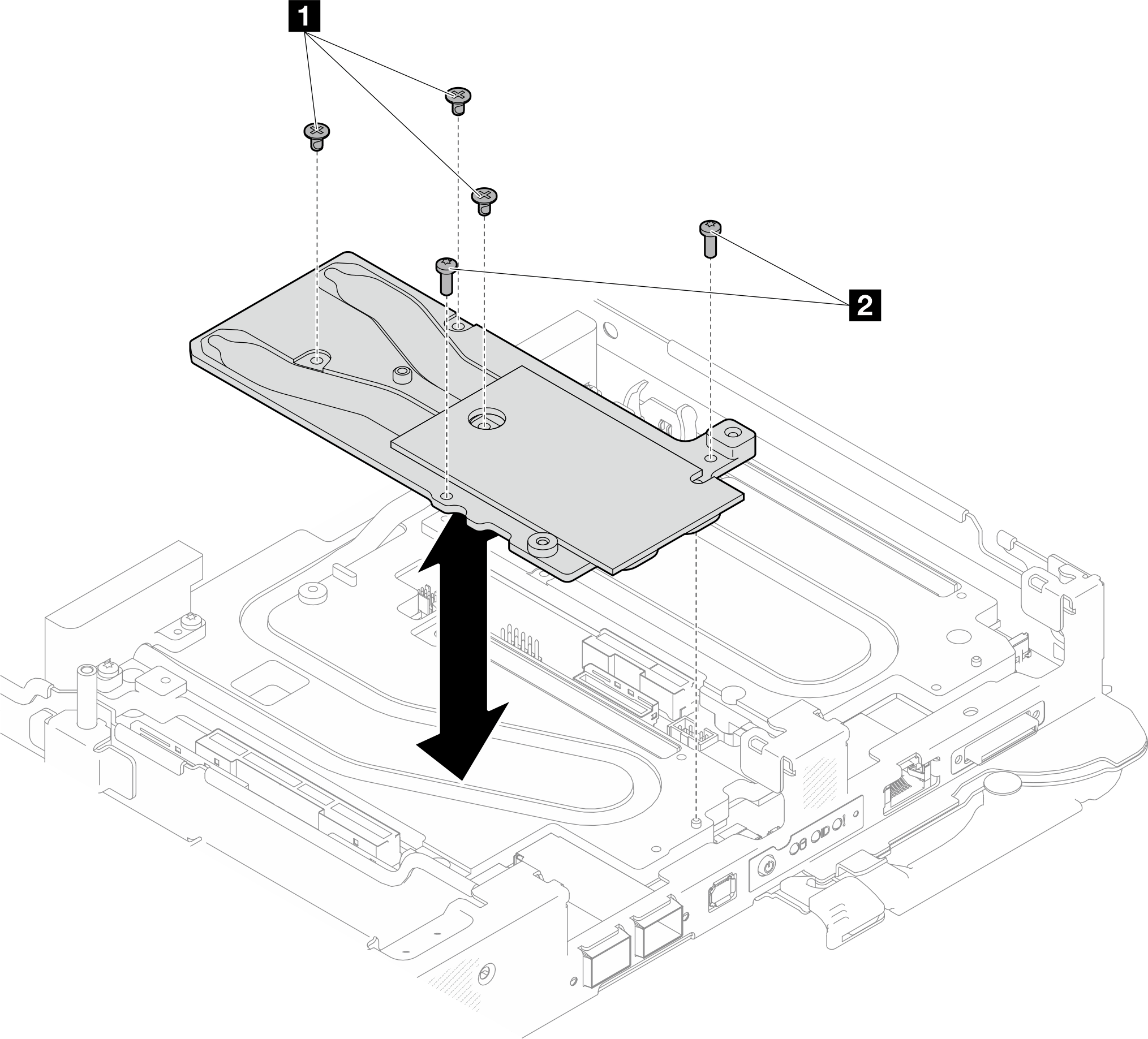 Removing the OSFP module conduction plate