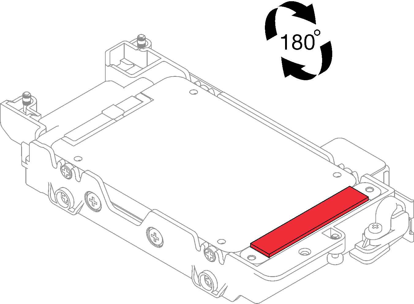 Gap pad location