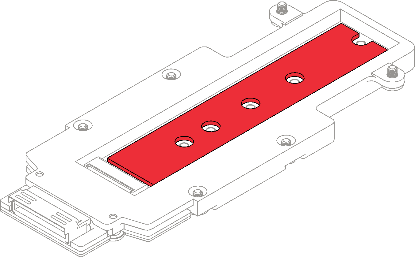 Replace the M.2 backplane gap pad.