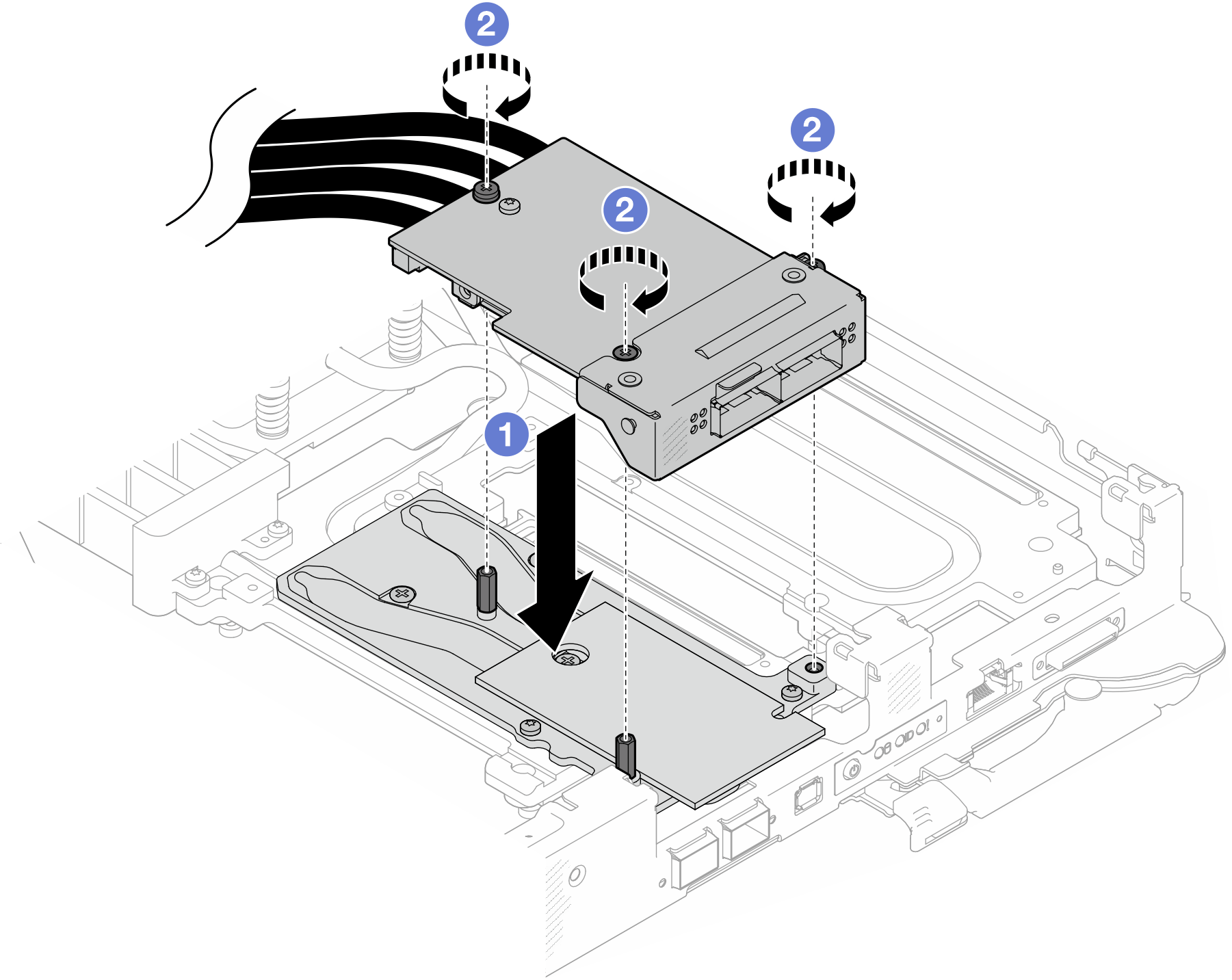 OSFP module installation